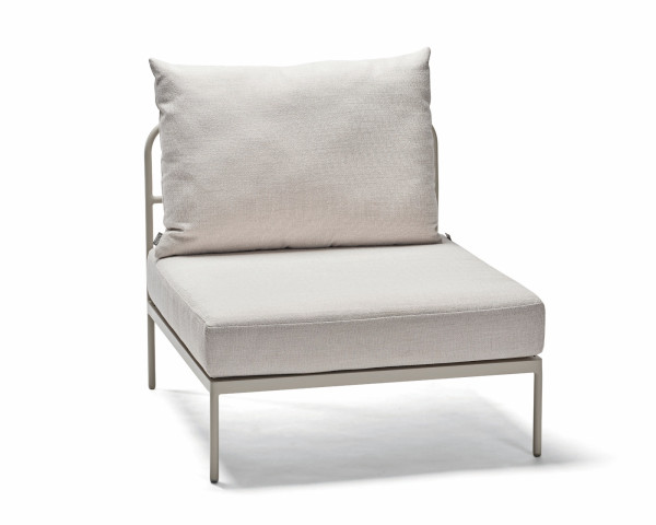 Garten Lounge Coco Mitteltelement Greige / Vanilla aus dem Hause Stern® - bowi.ch