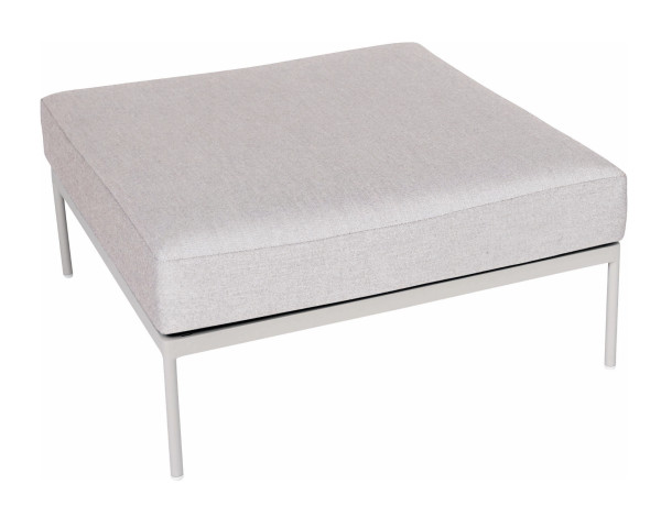 Garten Lounge Coco Hocker / Ottoman Greige / Vanilla aus dem Hause Stern® - bowi.ch