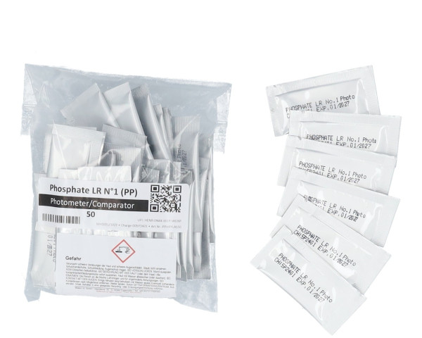 Pulver Beutel Phosphate LR No. 1 - zu PoolLab / elektronischen Pooltester - bowi.ch