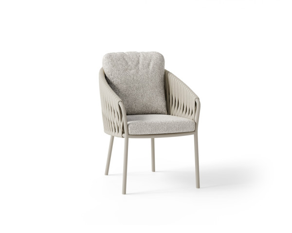 Gartensessel Nappa Camel Sand / Seashell Bouclé Freistehend - bowi.ch