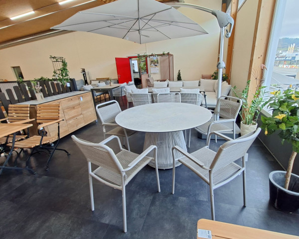 Gartentisch Set Rhoda Joris Greige / Warmgrau Quarz - bowi.ch