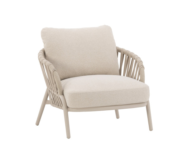 Garten Lounge Sessel Ares in Light Taupe von Zebra - bowi.ch