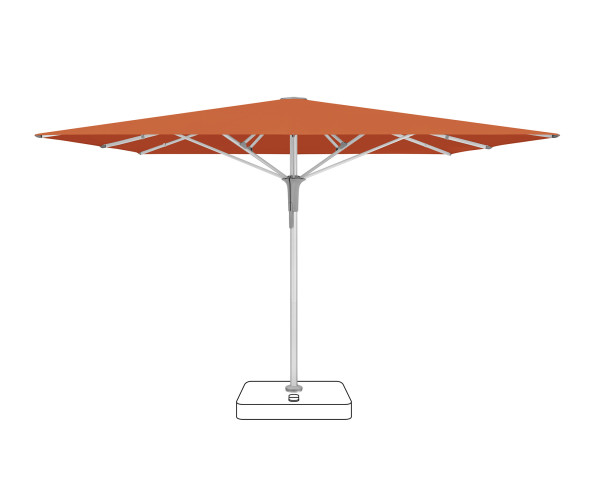 FORTELLO Pro 400 x 400cm Glatz Sonnenschirm - bowi.ch