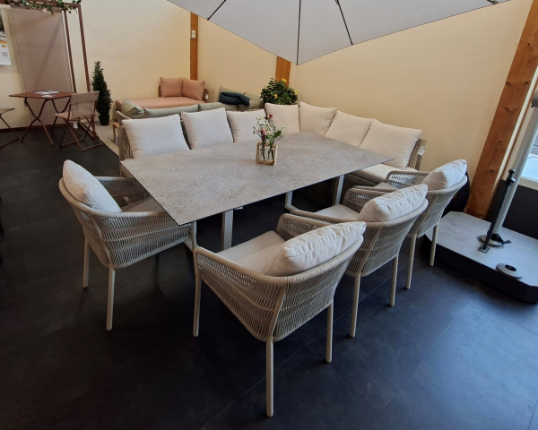 Gartentisch Set Tammo Kufen Gross Greige Eckbank Stern - bowi.ch