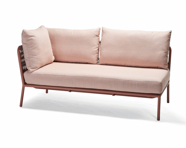 414523 Stern® Garten Lounge Romy 2-Sitzer Endteil Rechts Lychee / Terra - bowi.ch