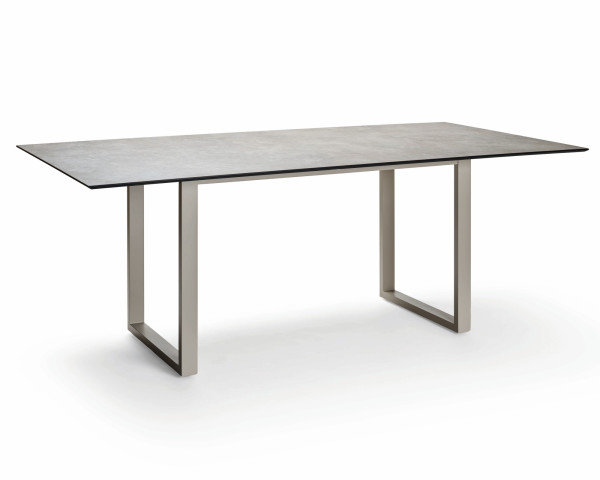 Gartentisch Miguel HPL 200x100 cm Flint / Greige - bowi.ch