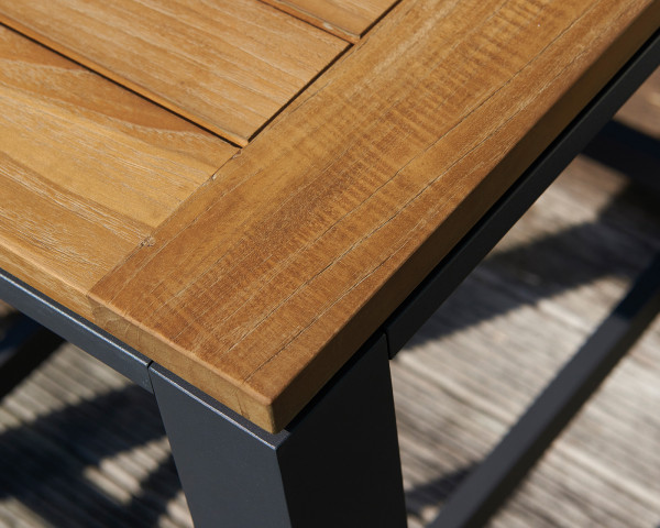 Gartenbar Tisch Concept Teakholz Gestell Aluminium Anthrazit - bowi.ch