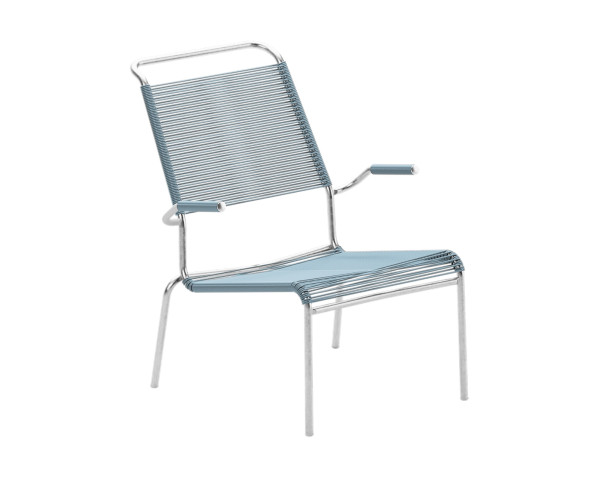 Lounger Säntis HL Spaghetti mit Armlehne Pastellblau Schaffner - bowi.ch