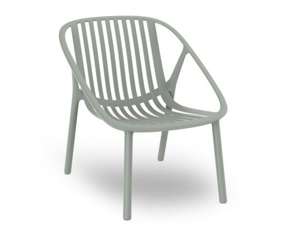 Garten Lounge Sessel Bini Grün-Grau stapelbar Kunststoff Resol - bowi.ch