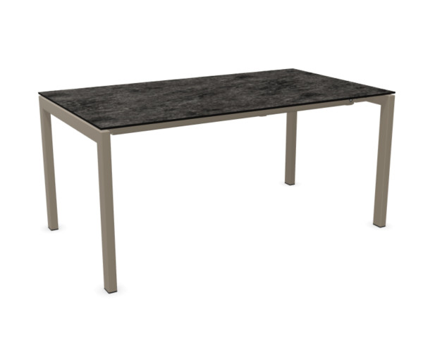 Auszugstisch Luzern 160/220 x 90 cm Schiefer Champagner - bowi.ch