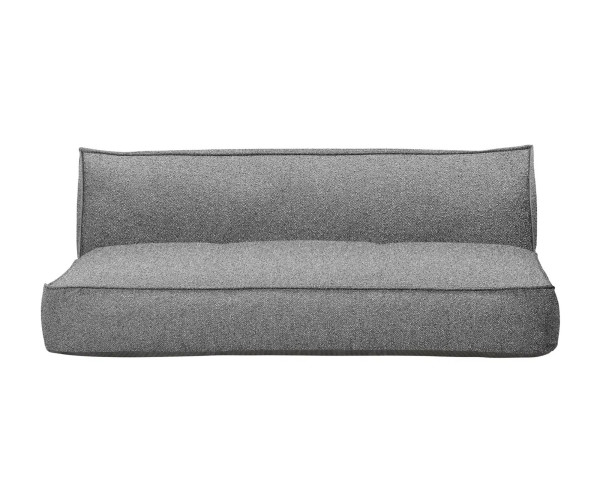 Garten 3er-Sitzsofa STAY Stone Bouclé Frontansicht Freistehend - bowi.ch