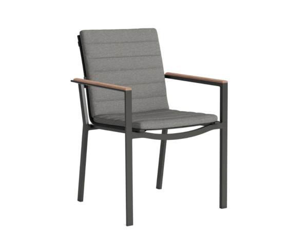 Gartenstuhl Soho - Primavera Lava/Carbon/Teak - bowi.ch