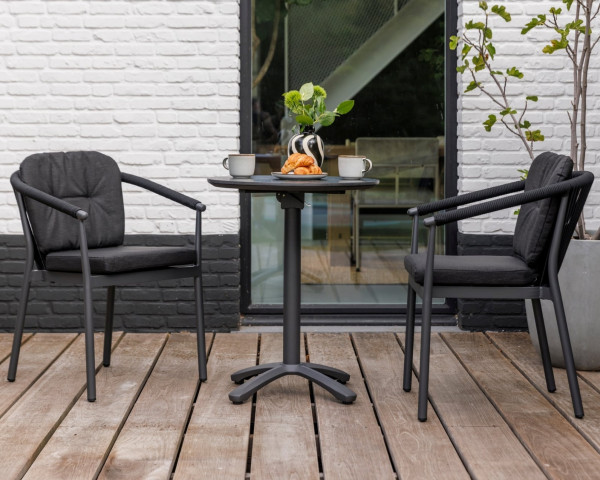 Bistro-Tisch Set Salvador - Bodi Lava / Nero klappbar von LIFE - bowi.ch