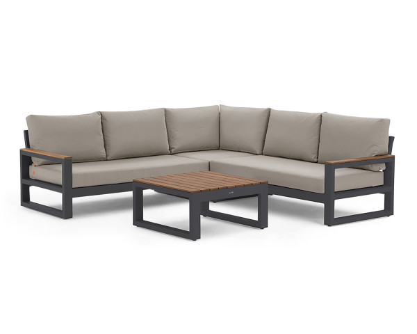 Garten Lounge Set Soho Corner Lava/Beige Freistehend - bowi.ch