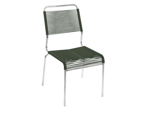 Schaffner Comdort-Sessel Rigi ohne Armlehne Spaghetti Tannengrün / Feuerverzinkt - bowi.ch