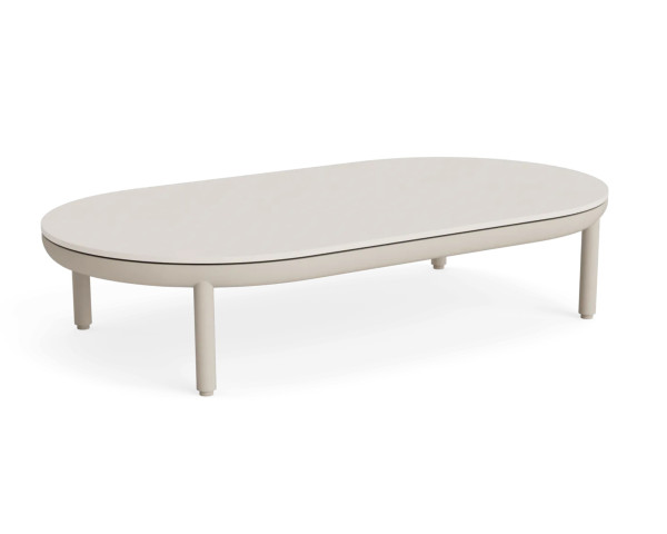 Garten Beistelltisch Moma oval 130 Ivorx Beige - bowi.ch