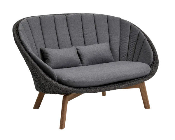 Garten Lounge Sofa Peacock Dark Grey von cane-line - bowi.ch