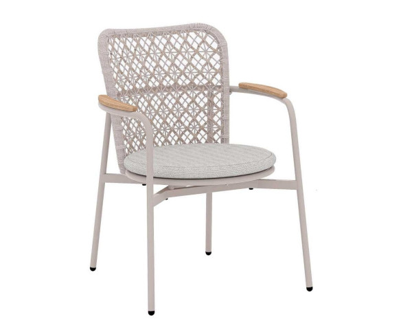 Gartenstuhl Liox Rope Champagner Light Taupe - bowi.ch