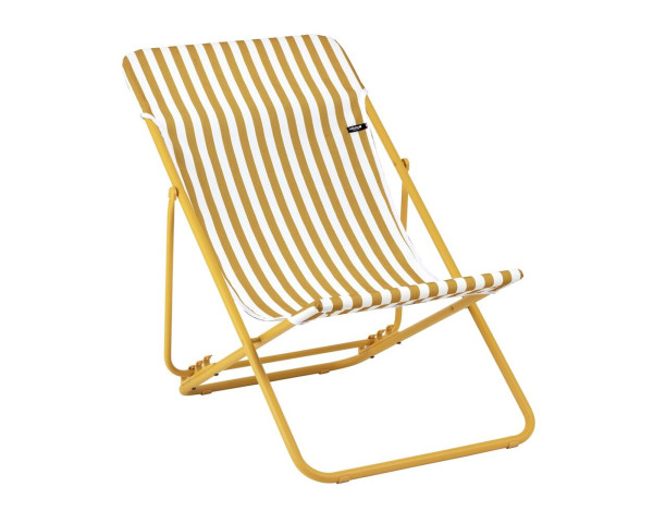 Maxi Transat Liegestuhl Rayure Miel Lafuma Freistehend - bowi.ch