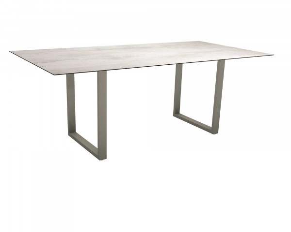 Gartentisch MIGUEL Tischplatte HPL 2.0 Gestell Aluminium Graphit - bowi.ch