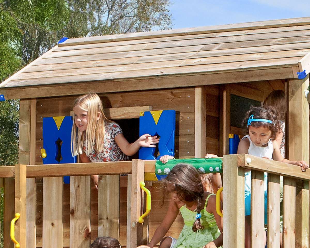 Playhouse Frame XL Fichte Jungle Gym für den Privatgarten BOWI