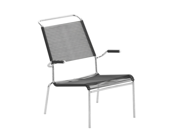 Lounger Säntis HL Spaghetti mit Armlehne Anthrazit Schaffner - bowi.ch