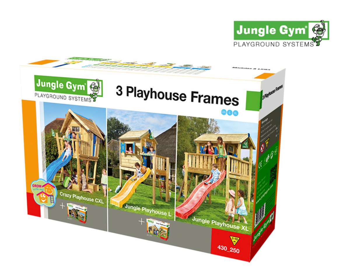 3 Playhouse Frames Kit Jungle Gym zum selber zusammenbauen. BOWI