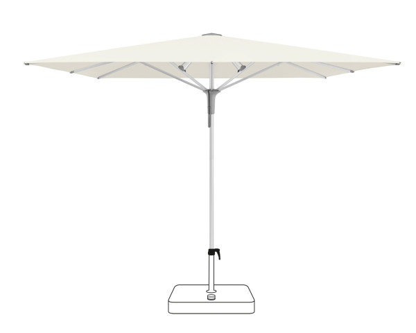 FORTINO Pro 250 x 250cm Glatz Sonnenschirm - bowi.ch