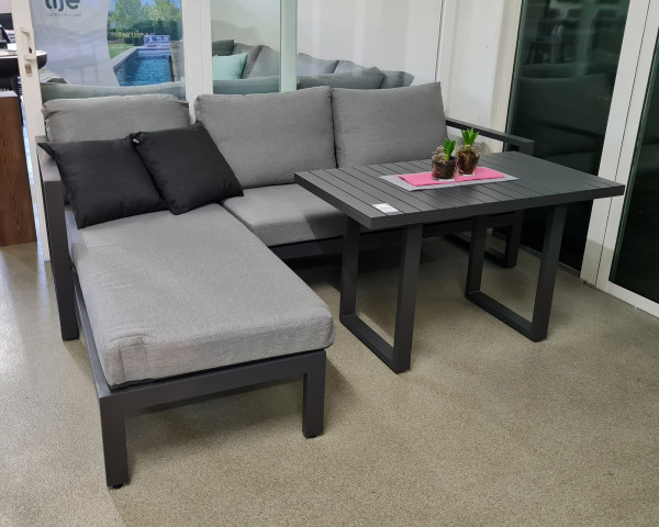 Garten Lounge Dining Set Orleans Mist Grey Lava - bowi.ch