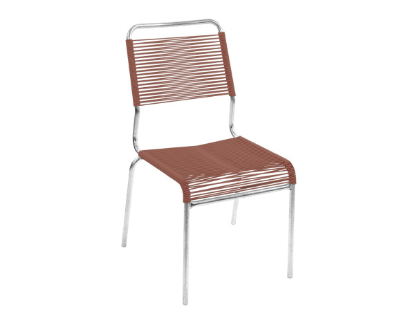 Schaffner Comdort-Sessel Rigi ohne Armlehne Spaghetti Terracotta / Feuerverzinkt - bowi.ch