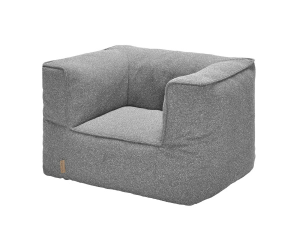 Garten Armsessel GROW Stone Bouclé Blomus Seitenansicht Freistehend - bowi.ch