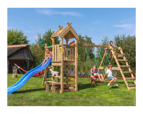 Spielturm Teepee mit Climb Frame 200 2-teilig Jungle Gym im Garten - bowi.ch