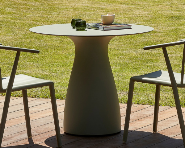 Gartentisch Baobal Ø 80 cm Green-Grey - bowi.ch