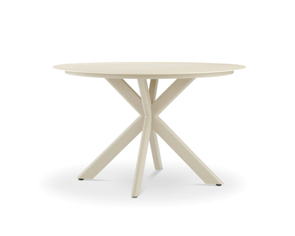 Gartentisch Mantis Ø 120 x 73.6 cm Dune / Light Taupe Zebra - bowi.ch