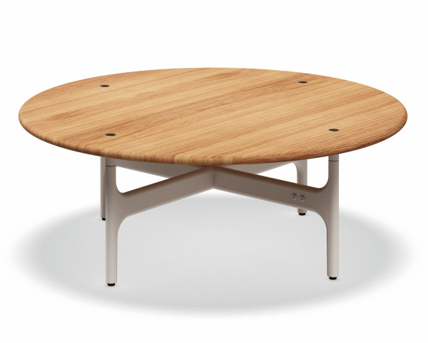 Beistelltisch Garten Grand Sail Ø 99.5 cm Teakholz / Bone - bowi.ch