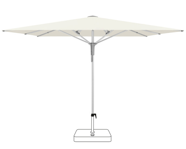 Fortero Pro 350 x 350cm Glatz Sonnenschirm - bowi.ch