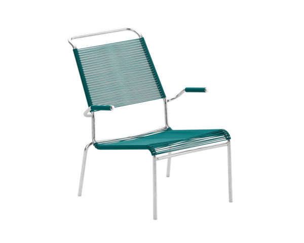 Lounger Säntis HL Spaghetti mit Armlehne Kaliblau Schaffner - bowi.ch