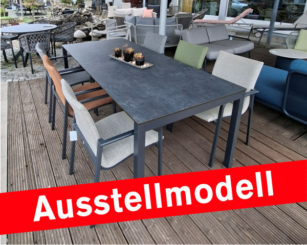 Ausstellmodell 6er Gartentisch Set Etna - Anzino 210 - bowi.ch