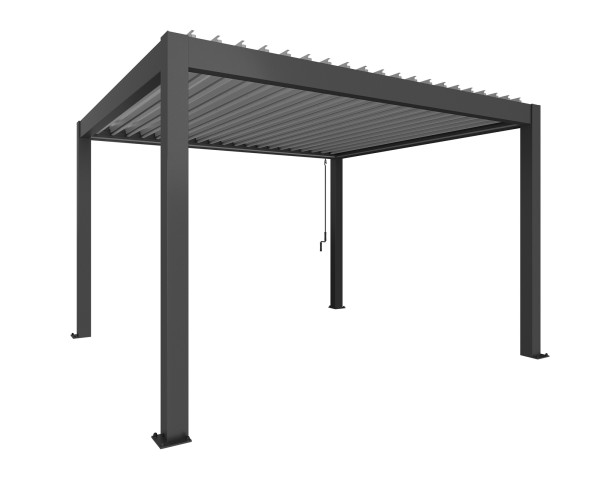 Biohort Pergola 3 x 3 m dunkelgrau-metallic / silber-metallic - bowi.ch