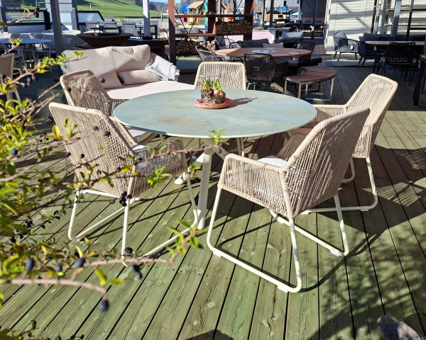 Gartentisch Set Tubo - Allanis Rund 140 Ossido - bowi.ch