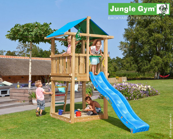Spielturm Hut Jungle Gym mit Rutschbahn und Sprossenleiter - bowi.ch