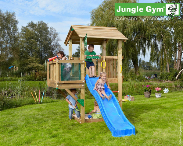 Spielturm Casa mit Balcony Modul Jungle Gym im Garten - bowi.ch