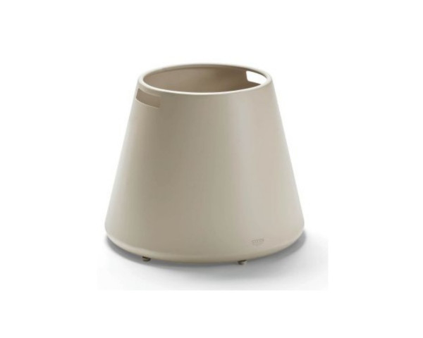 Outdoor Pflanzengefäss konisch 45/30 x 35 cm cm ALU Greige Stern - bowi.ch