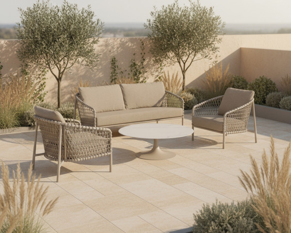 Garten Lounge Set Como Beige - bowi.ch