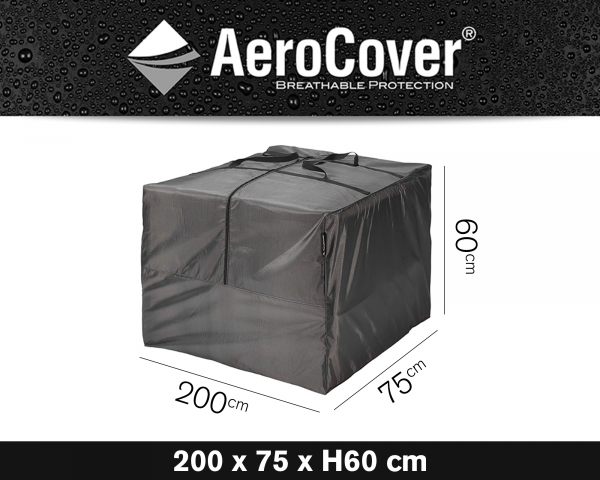 Aufbewahrungstasche für Kissen AeroCover® in Grösse von 200 cm x 75 cm x 60 cm Höhe - bowi.ch
