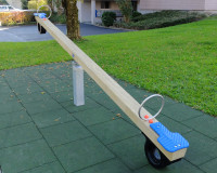 Balkenwippe Holz zwei Sitze BOWI Gartenmöbel + Spielplatz