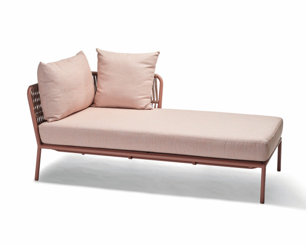 414628 Stern Garten Lounge Romy Recamiere Links Lychee / Terra - bowi.ch