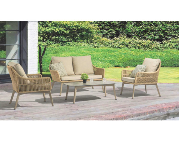 Garten Lounge Set Cedric Champagne - bowi.ch