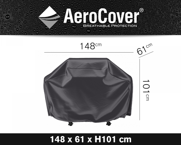 Schutzhülle für Gasgrill AeroCover® in Grösse 148 x 61 xH101 cm - bowi.ch