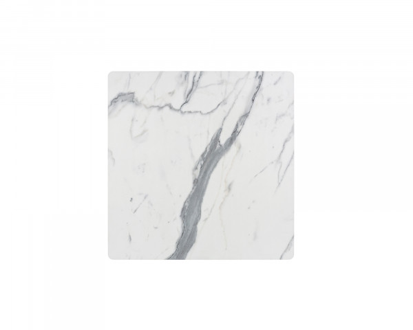 HPL-Tischplatte Marbre Blanc 69 x 69 passend zu Lafuma Horizon freigestellt - bowi.ch